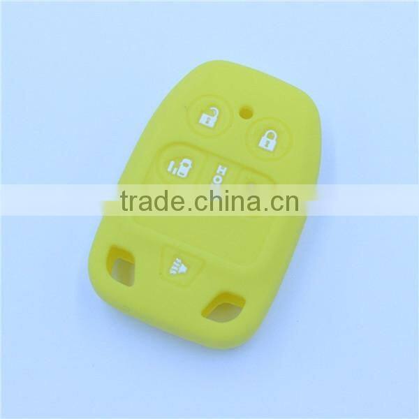 5 buttons silicone car key case for honda