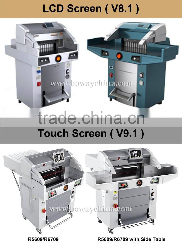 10'' Touch screen Hydraulic Programmed 88mm Height 670mm Paper Cutter