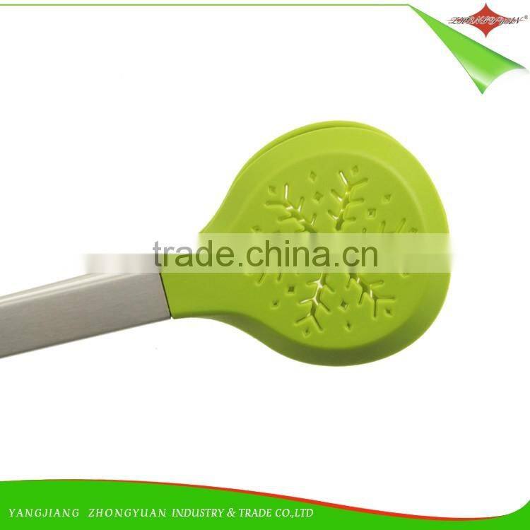 ZY-H3008 9" 100% Food Grade Non-Stick Kitchen Utensils Food Tongs
