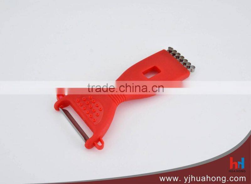 Plastic handle potato and fruit peeler,stainless steel vegetable peeler (HPL-14)