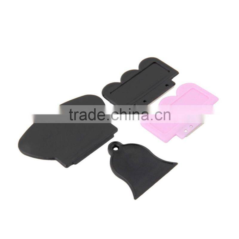 1Set Rectangular Nail Art Stamp Stamping Professional Polish Nail DIY Design Kit Decoration