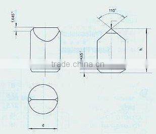 tungsten carbide tipped product for coal mining tools----To mount the different blade bitfor impactrock interrupted blades(139)
