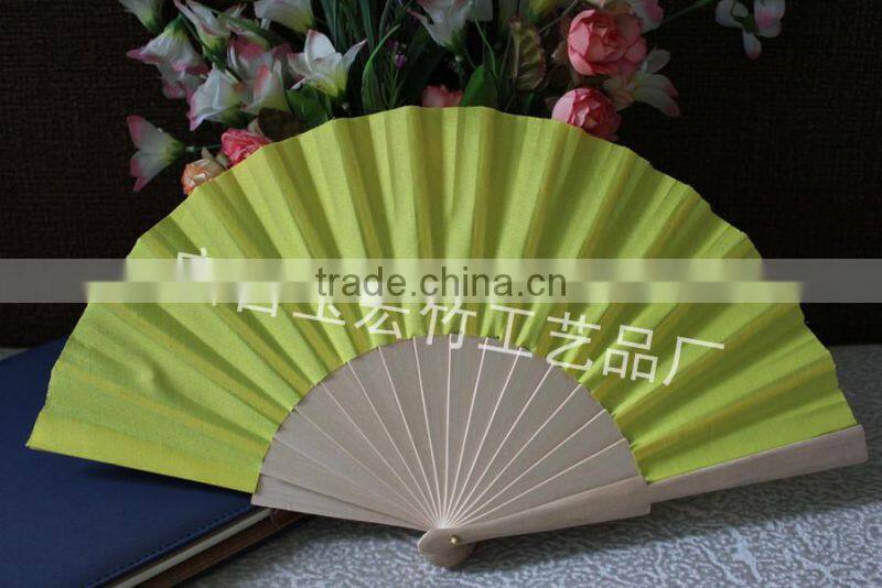 Spanish fabric wood fan