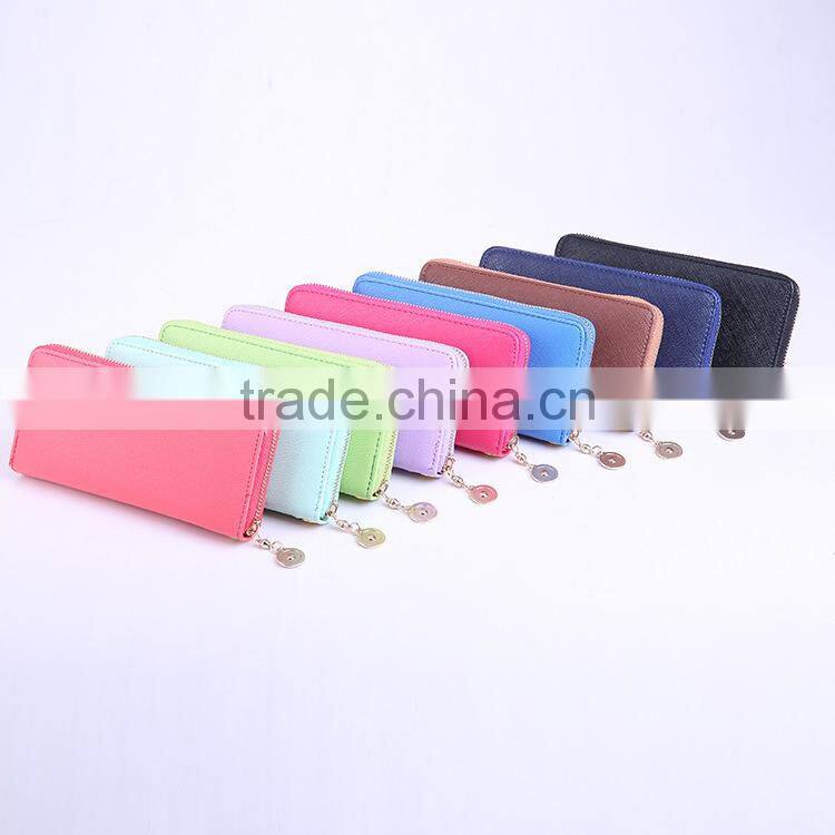 2015 Promotional Women Wallet Handmade Leather Wallet Fashion Purse For Women