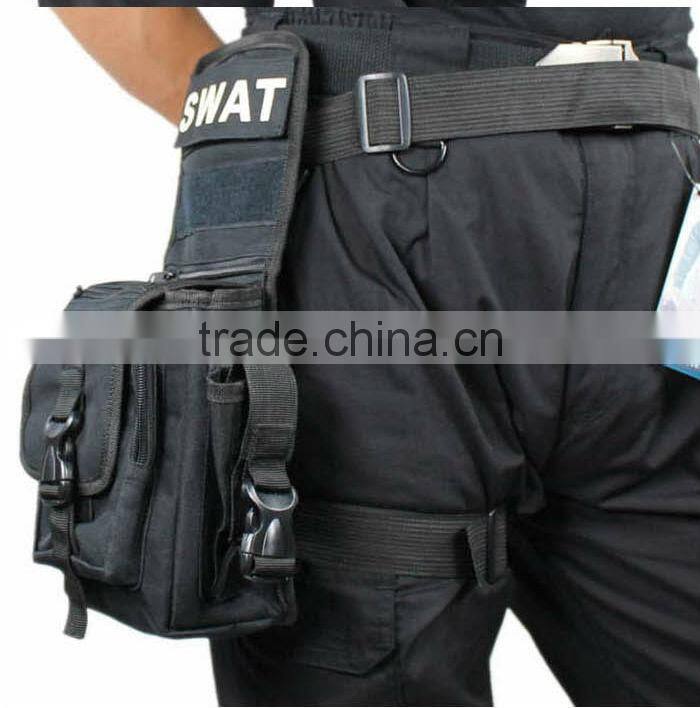 Outdoor multifunctional leg bag package army swat leg bag black tactical bag