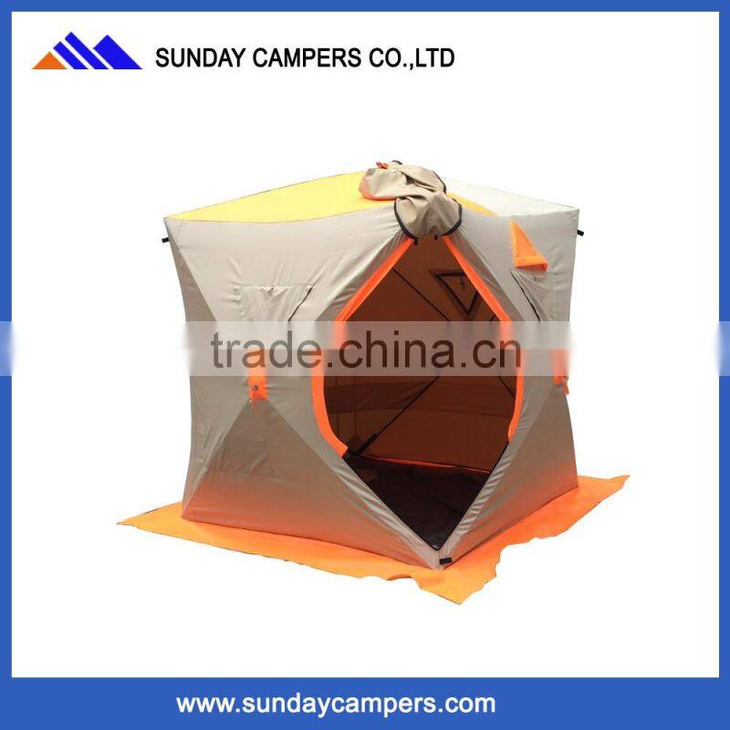 Beijing company personalized colorful pop up ice fishing tent insulated