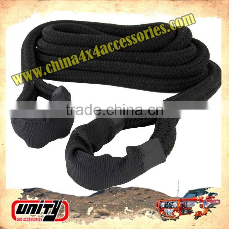 4WD accessories wholsaler black nylon tow rope recovery kit