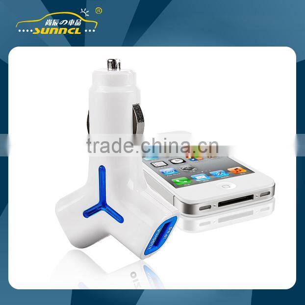 2015 CE Approval Dual USB Car Power Charger , Mini Charger for iPhone , Samsung