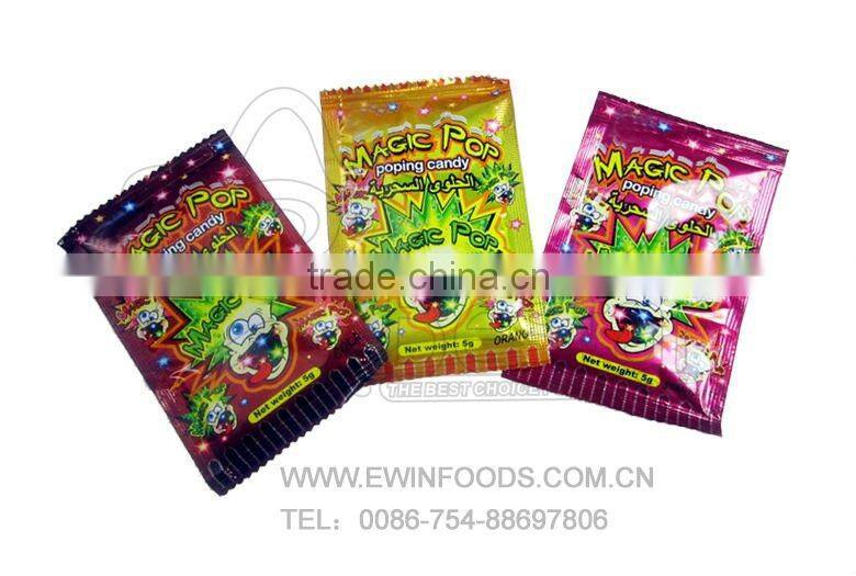 Strawberry flavor Magic Popping Candy