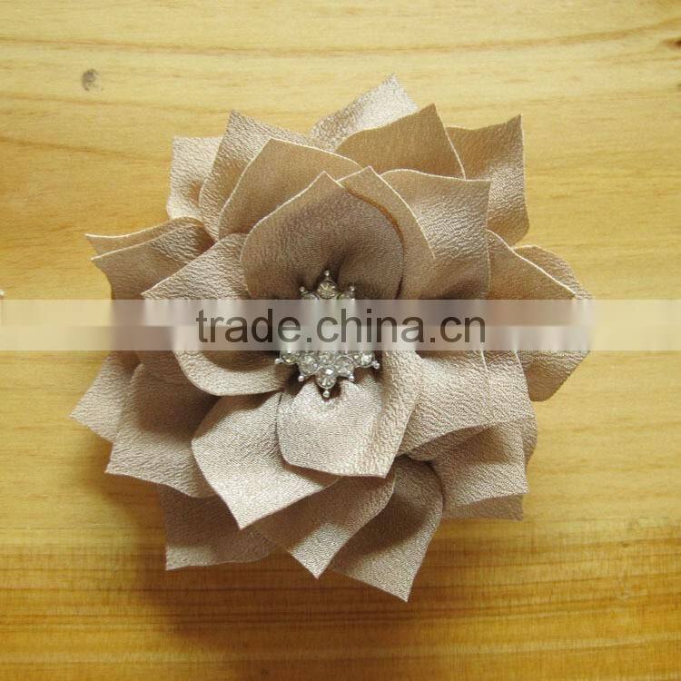 fabric flower clip for kids hair accessories