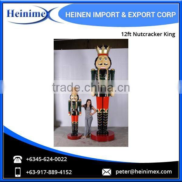 12ft Fiberglass Nutcracker King - Christmas Decoration Supplies
