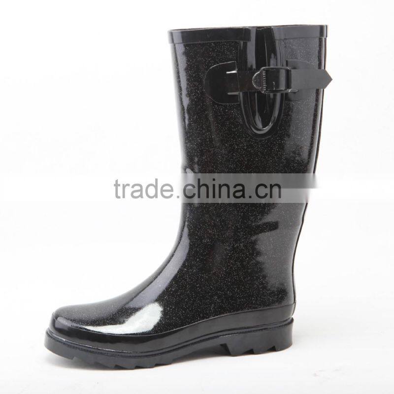 2015 new design cheap rubber rain boots for woman