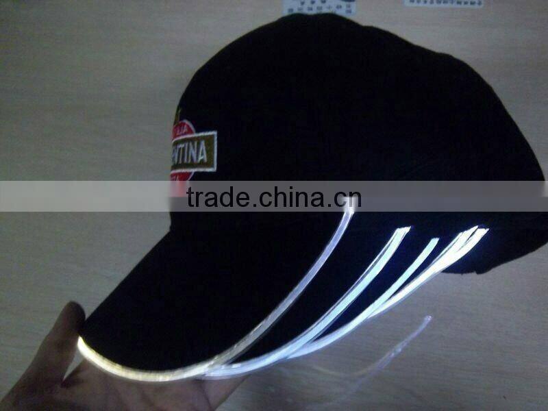 LED Light Brim Baseball Caps and Hats With Custom Embroidery LED Cap