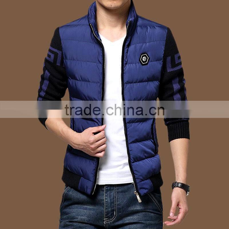 Winter Fashion Mens Outdoor Sports Jackets Dark Grey Slim Fit Men Jackets 2016