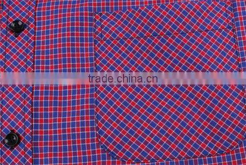 Slim fit shirt for man contrast button down collar checks shirts men