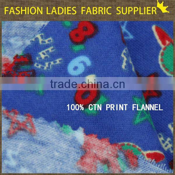 shaoxing textile 2016 new designs 100%cotton 20x10 print fabric cotton fabric flannel shirt flannel fabric