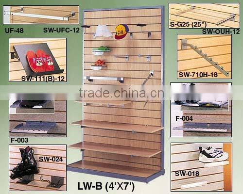 high 8.5 inches store shop pine wood wholesale slatwall panels