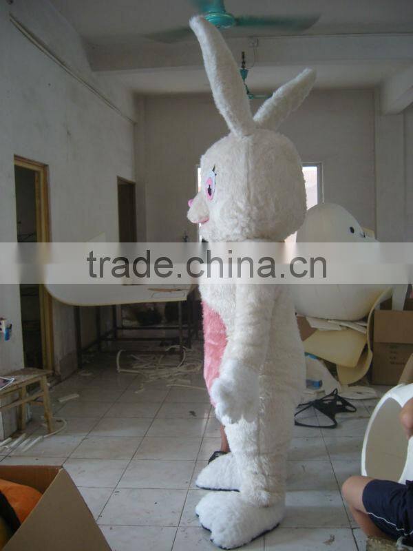 Easter Bunny White Rabbit Mascot Costume