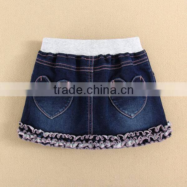 mom and bab 2015 baby clothes 100 cotton baby gril denim skirt