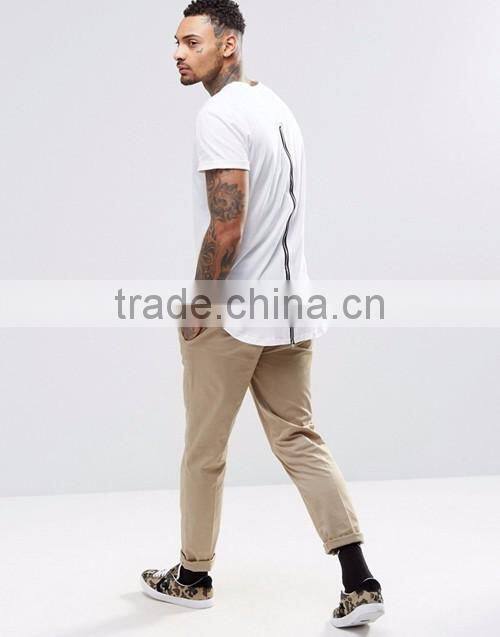 Factory direct sale men grey/white/black summer zip back plain cerw neck short sleeve jersey t-shirt custom