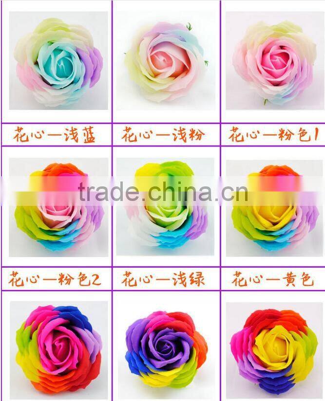 Wholesale Romantic Gift magic Rose big Soap Flower with multicolor