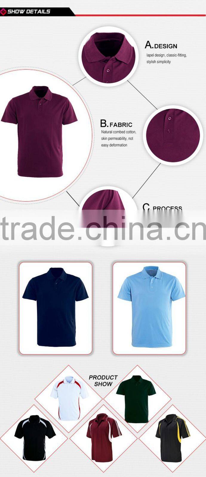 100%polyester custom sublimation sport polo shirt