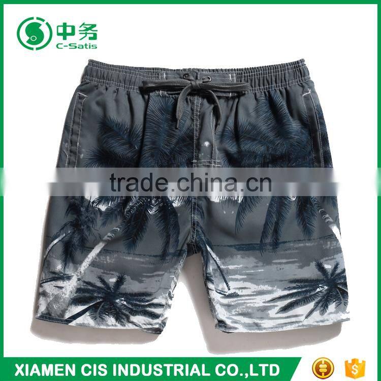 New Design European Style 100% Polyester Quick Dry Summer Printed Board Shorts for Men