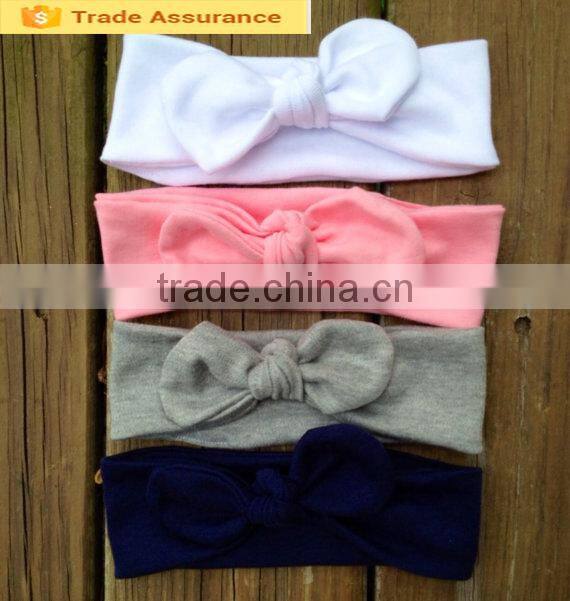 Chevron and polka dot baby girls cotton headband bowknot headwrap