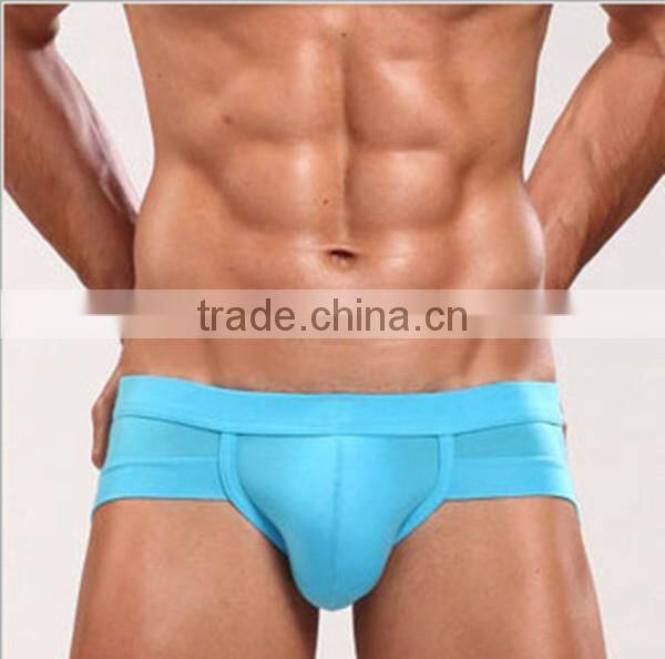 Hot sale low moq. apparel of fun brand men's 3D U convex design sexy men briefs
