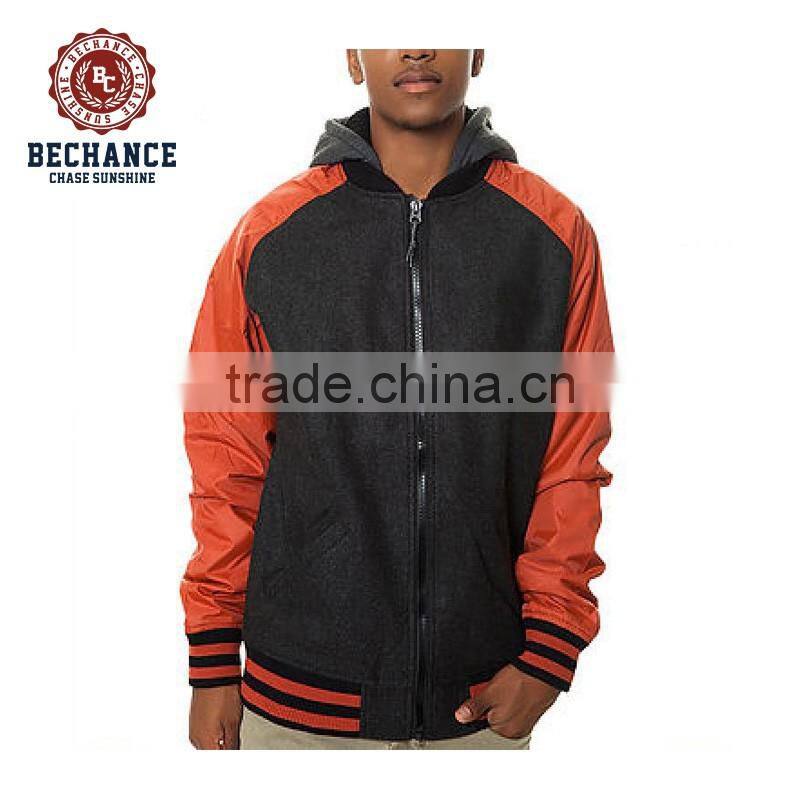 AD2708 men zip up American hoody baseball jackets