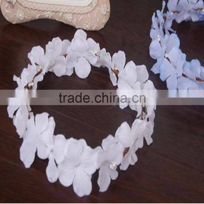 Fancy White Flower Export Bridal Headpieces Atifical Flower