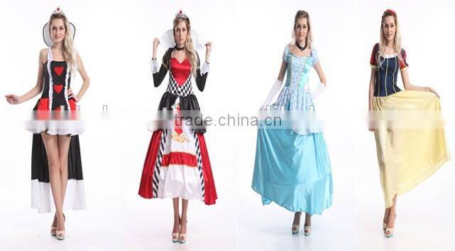 Adult Belle Princess Cosplay Costume Beauty and The Beast Halloween costume Party dress
