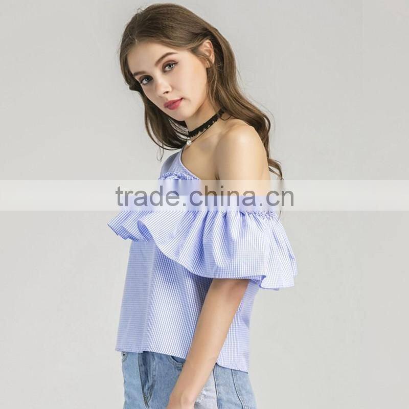 HOT SALE nice long sleeve with buttoned cuff,women openwork trims blouse