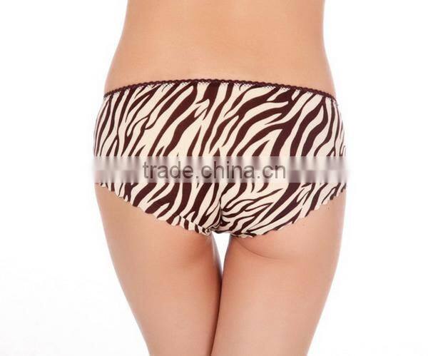 Middle Waist Zebra Seamless Women Underwear