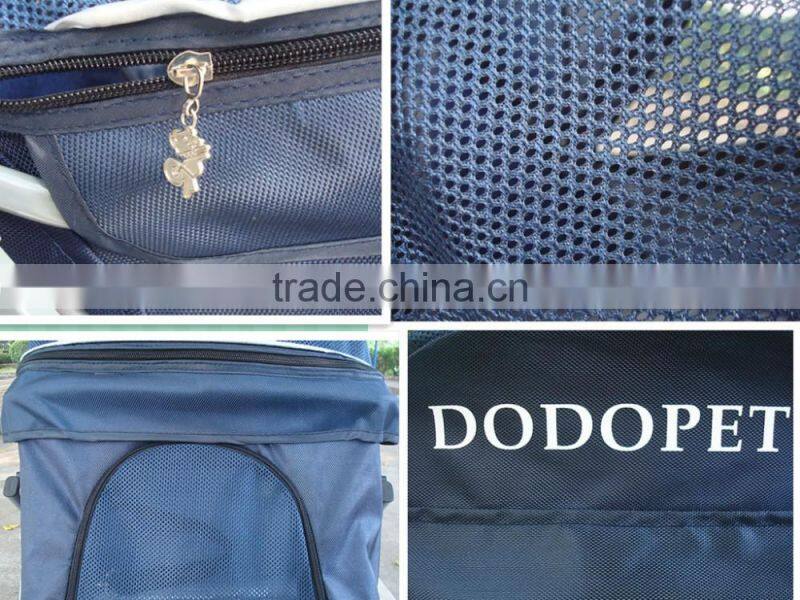 Factory direct shock absorbers two-way aluminum pet pet trolley four-wheel folding washable dog carts spot