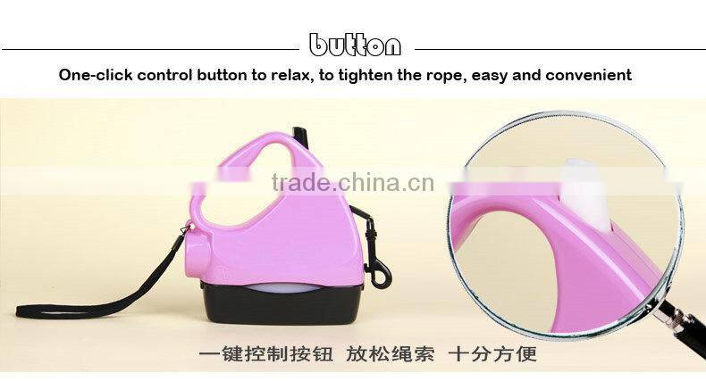 R1957H Hands Free Nylon Dog Leash Dog Lead Dog Jogging Leash With Waste Bag Collector