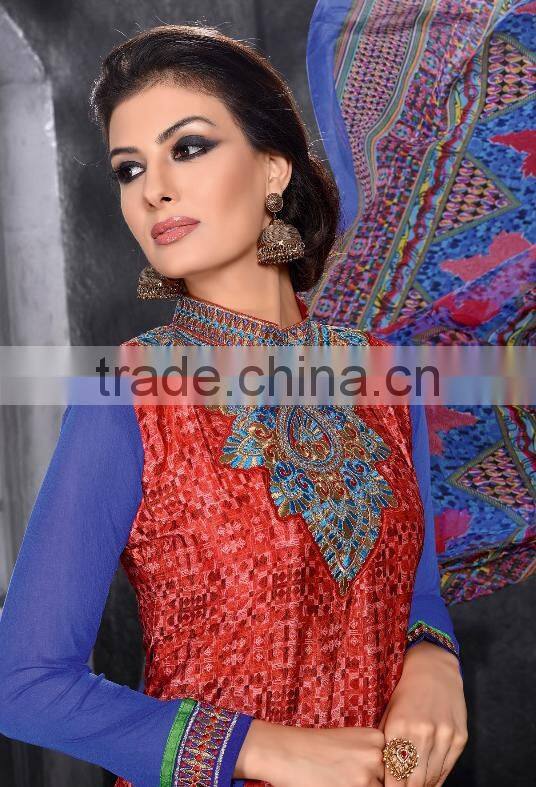 Glamour Beauty Designer Semi Stitch Salwar Kameez Collections