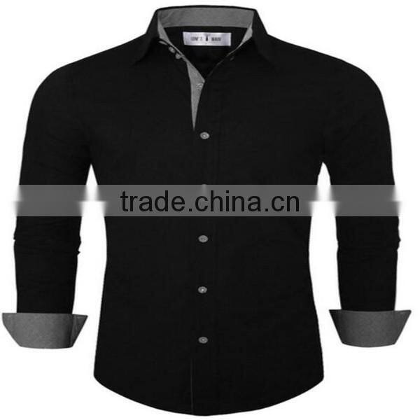 2016 new wholesale Classic Slim Fit Plaid custom mens casual dress shirts