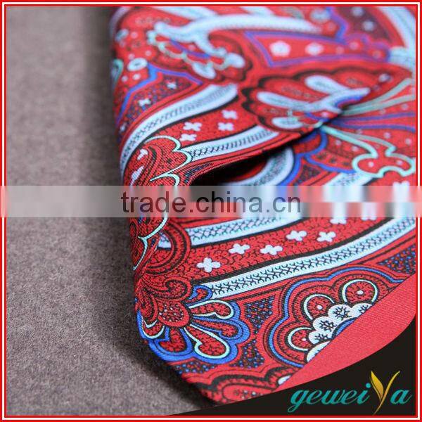 Suit Red Silk Printed Pocket Handkerchief