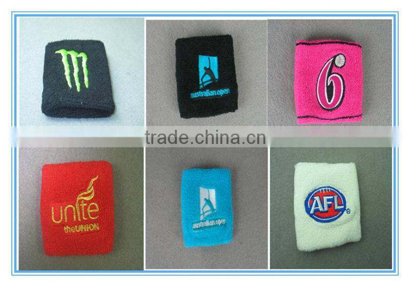 design your own 100% cotton wrist sweatband