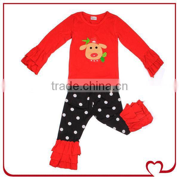 Fancy Kids Brand Name Designer Clothing Bulk Buy Chevron Top And Casual Ruffle Pant Plus Size Wholesale Children Clothing