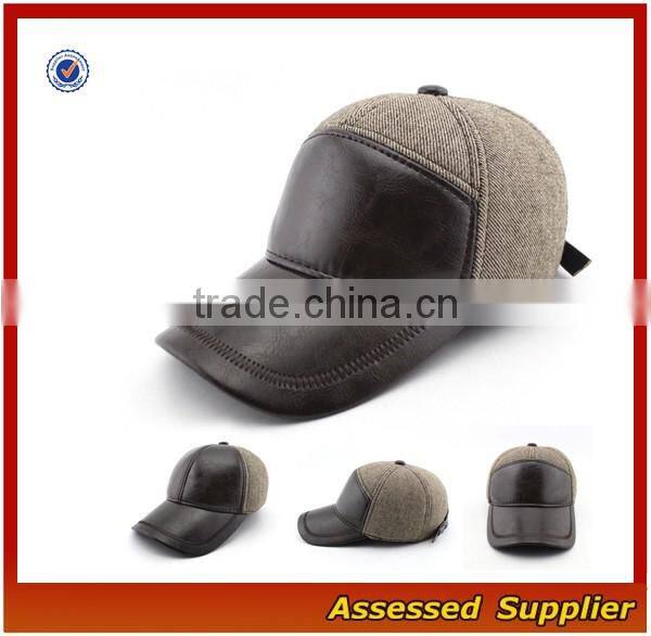 Custom high quality PU leather blank snapback cap dad hat cool baseball hat for men&women