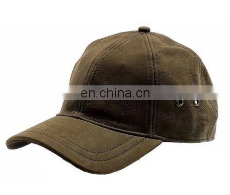 Black brown wine-red unique custom leather hat baseball hat