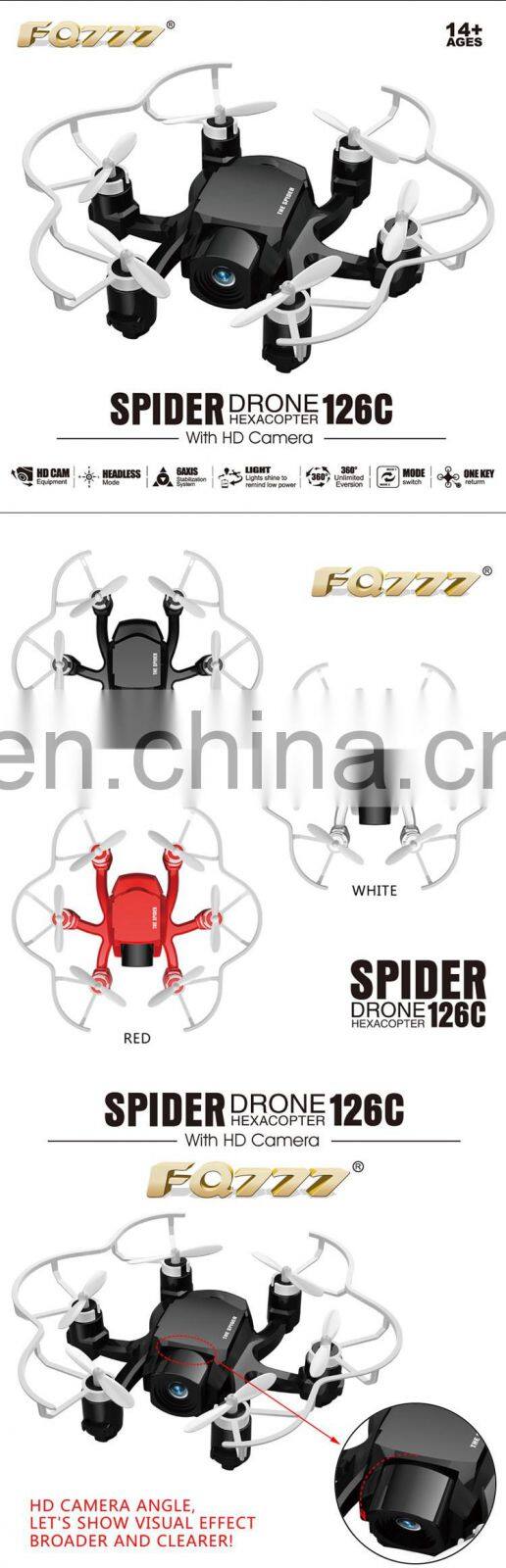 FQ777-126C 720P Pixel Drone Mini with Camera