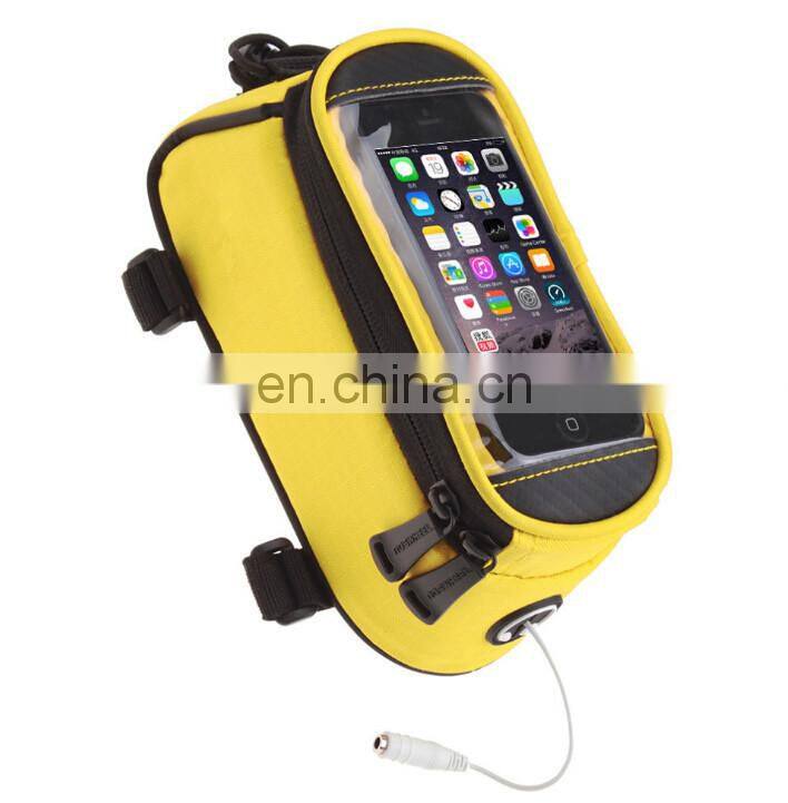 Waterproof 5.5" Bike Bicycle Cycling Frame Pannier Front Tube Phone Bag