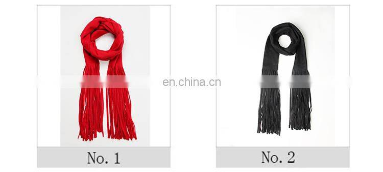 2017 plain woven woolen autumn winter women neck warm pashmina scarf shawl Long fringes fashionable cashmere scarves