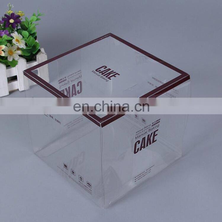 factory customzied printing PVC plastic fold box packaging with hang hole for advertising and gifts