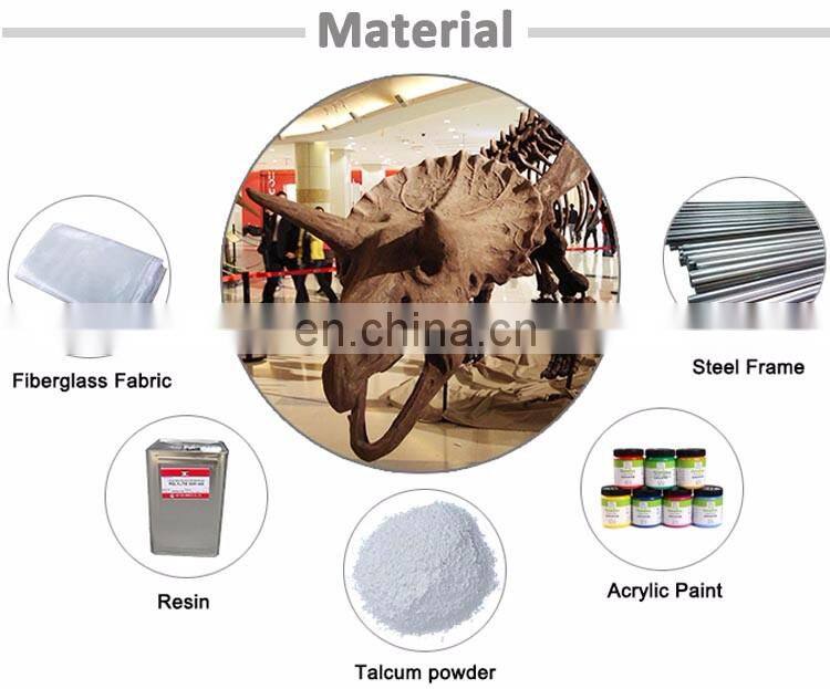 Life size dinosaur skeleton model for sale