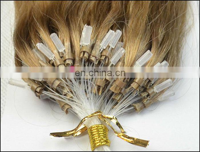 human hair extensions easy loop micro ring offer many colors for customers' choices