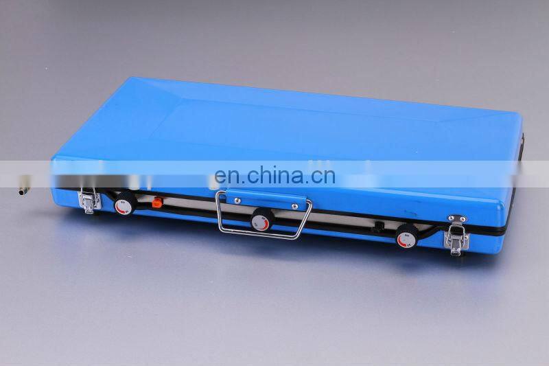 Foldable steel 3 burner gas stove